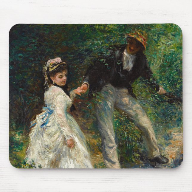 Pierre-Auguste Renoir - La Promenade Mouse Pad (Front)