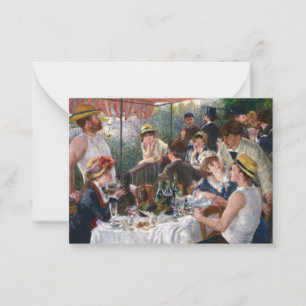 Pierre-Auguste Renoir - Luncheon of Boating Party Card