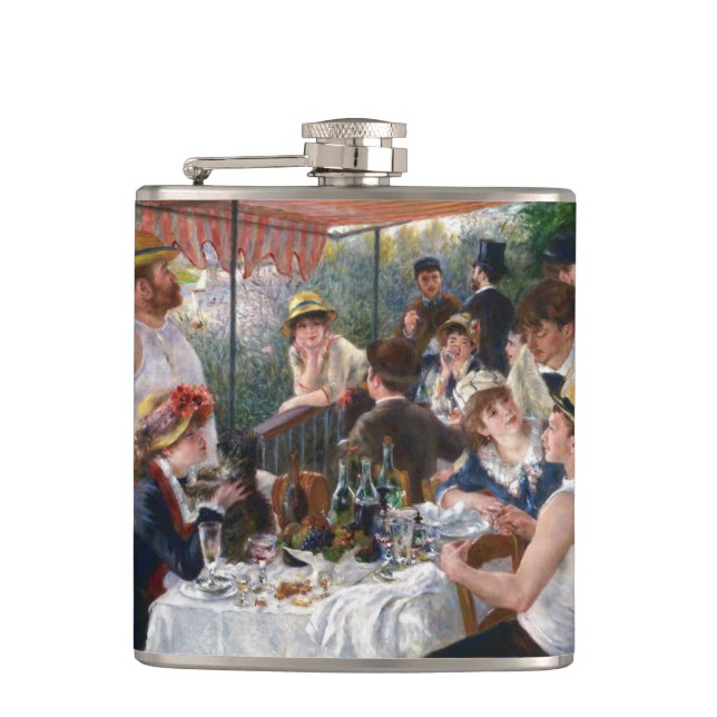 Pierre-Auguste Renoir - Luncheon of Boating Party Hip Flask (Front)