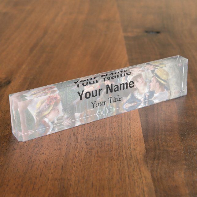 Pierre-Auguste Renoir - Luncheon of Boating Party Nameplate (Side)