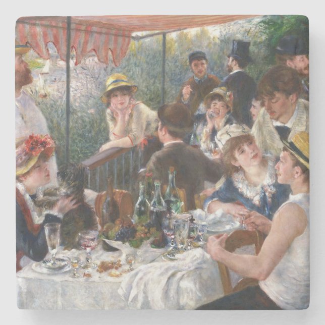 Pierre-Auguste Renoir - Luncheon of Boating Party Stone Coaster (Front)