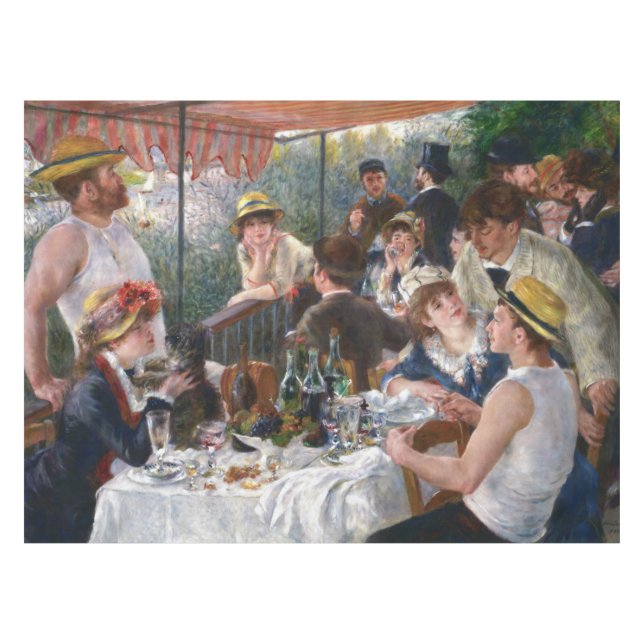 Pierre-Auguste Renoir - Luncheon of Boating Party Tablecloth (Front (Horizontal))