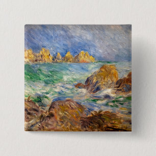 Pierre-Auguste Renoir - Marine, Guernesey 15 Cm Square Badge