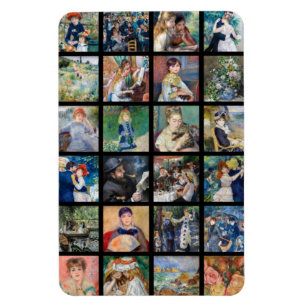 Pierre-Auguste Renoir - Masterpieces Collage Magnet