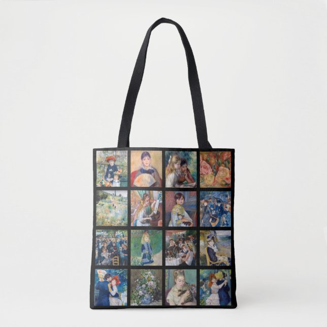Pierre-Auguste Renoir - Masterpieces Collage Tote Bag (Front)