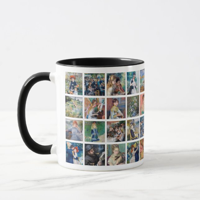 Pierre-Auguste Renoir - Masterpieces Grid Collage Mug (Left)