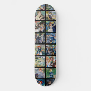 Pierre-Auguste Renoir - Masterpieces Grid Collage Skateboard