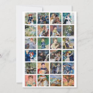 Pierre-Auguste Renoir - Masterpieces Grid Collage Thank You Card