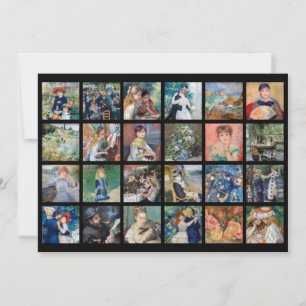 Pierre-Auguste Renoir - Masterpieces Grid Collage Thank You Card