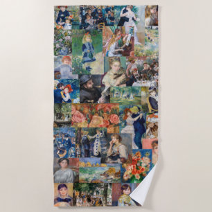 Pierre-Auguste Renoir - Masterpieces Patchwork Beach Towel