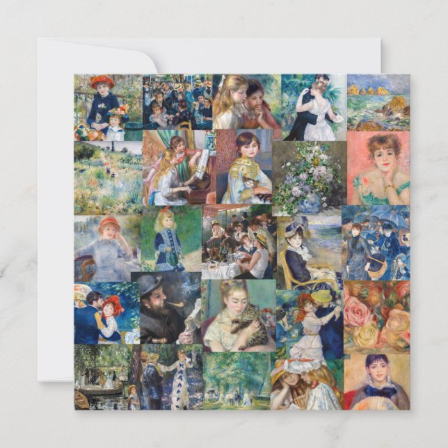 Pierre-Auguste Renoir - Masterpieces Patchwork Invitation (Front)