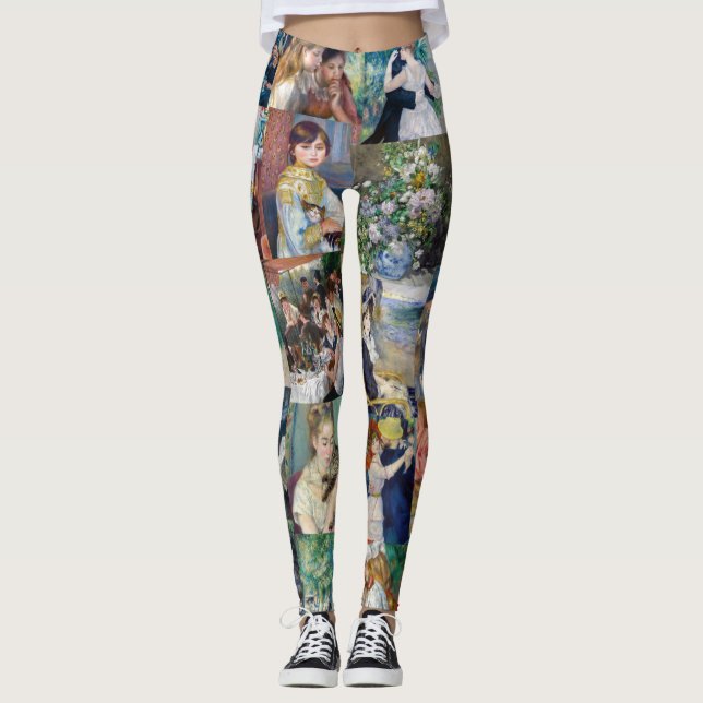 Pierre-Auguste Renoir - Masterpieces Patchwork Leggings (Front)