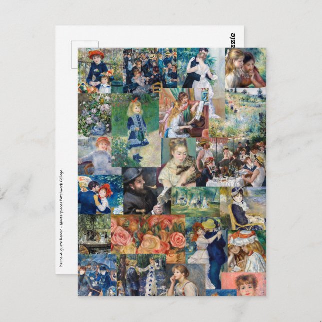 Pierre-Auguste Renoir - Masterpieces Patchwork Postcard (Front/Back)