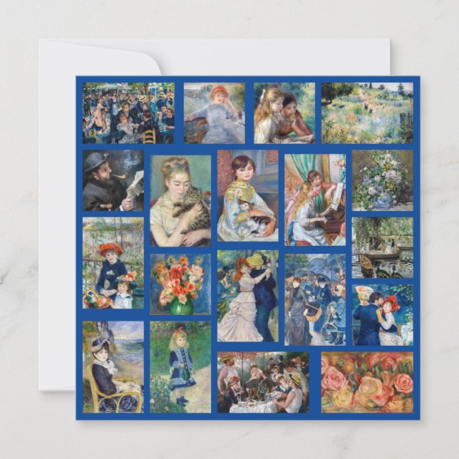 Pierre-Auguste Renoir - Masterpieces Patchwork Thank You Card (Front)