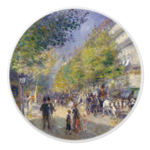 Pierre-Auguste Renoir - Paris, Grands Boulevards Ceramic Knob