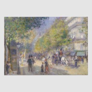 Pierre-Auguste Renoir - Paris, Grands Boulevards Tissue Paper