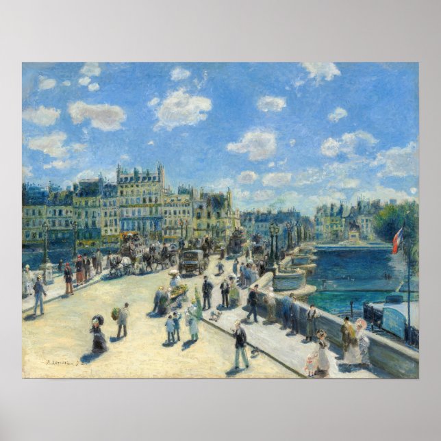 Pierre-Auguste Renoir - Paris, Pont-Neuf Poster (Front)