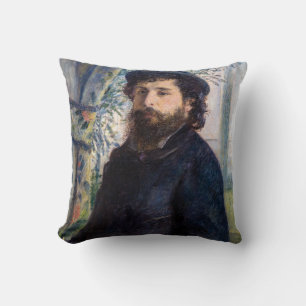 Pierre Auguste Renoir - Portrait of Claude Monet Cushion