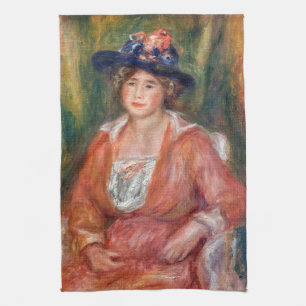 Pierre-Auguste Renoir - Portrait of Seated Woman Tea Towel