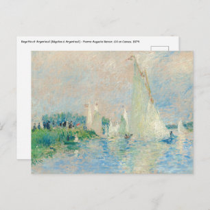 Pierre-Auguste Renoir - Regatta at Argenteuil Postcard
