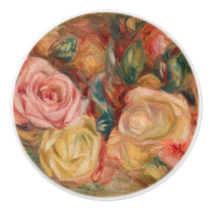 Pierre-Auguste Renoir - Roses Ceramic Knob