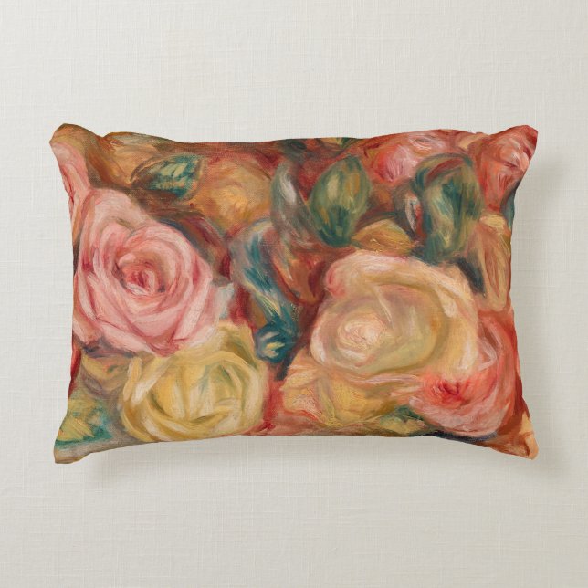 Pierre-Auguste Renoir - Roses Decorative Cushion (Front)