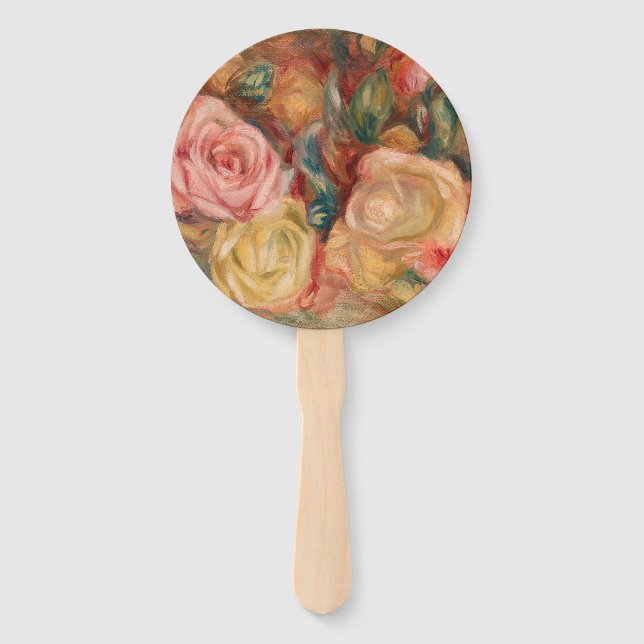 Pierre-Auguste Renoir - Roses Hand Fan (Front)