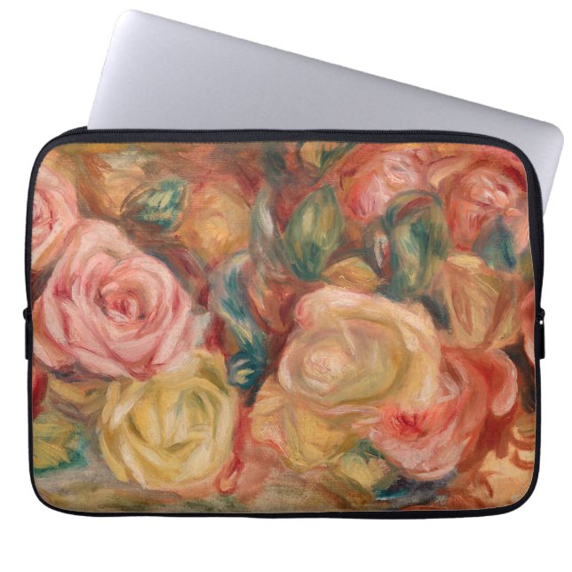 Pierre-Auguste Renoir - Roses Laptop Sleeve (Front)