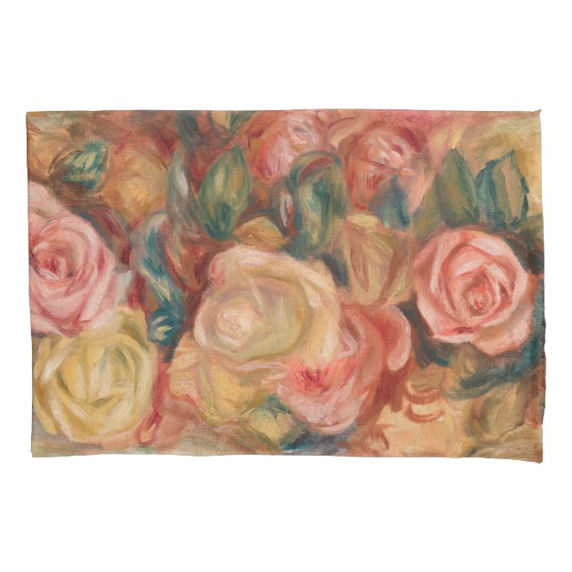 Pierre-Auguste Renoir - Roses Pillowcase (Front)