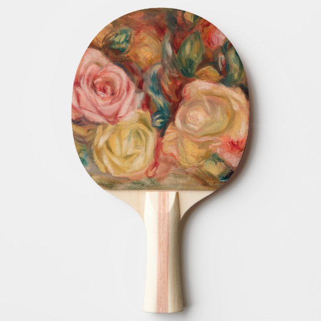 Pierre-Auguste Renoir - Roses Ping Pong Paddle (Front)