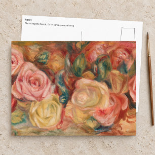 Pierre-Auguste Renoir - Roses Postcard