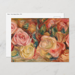 Pierre-Auguste Renoir - Roses Postcard
