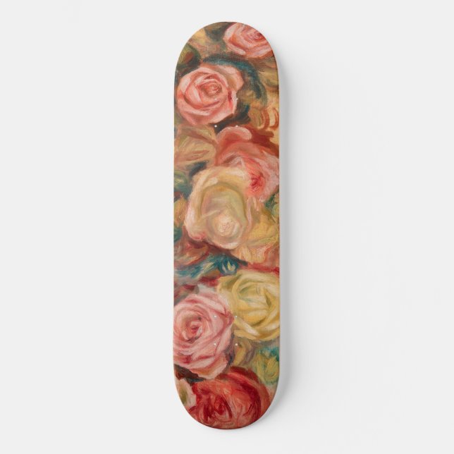 Pierre-Auguste Renoir - Roses Skateboard (Front)
