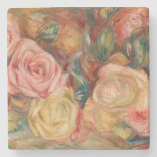 Pierre-Auguste Renoir - Roses Stone Coaster