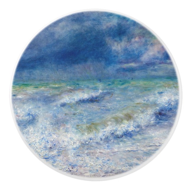 Pierre-Auguste Renoir - Seascape Ceramic Knob (Front)