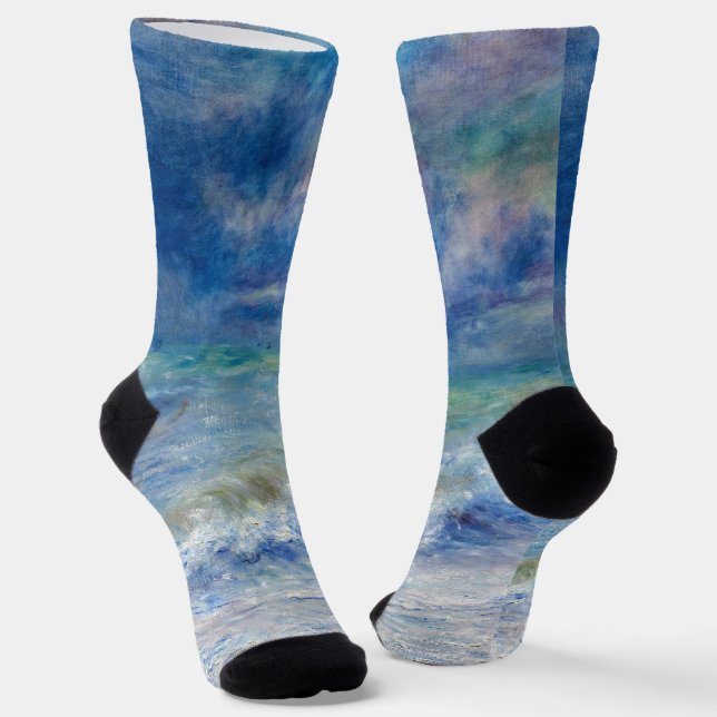 Pierre-Auguste Renoir - Seascape Socks (Angled)