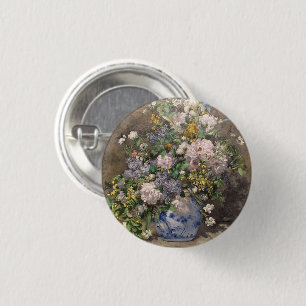 Pierre-Auguste Renoir Spring Bouquet 3 Cm Round Badge