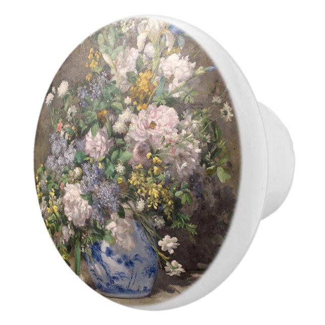 Pierre-Auguste Renoir Spring Bouquet     Ceramic Knob (Right)