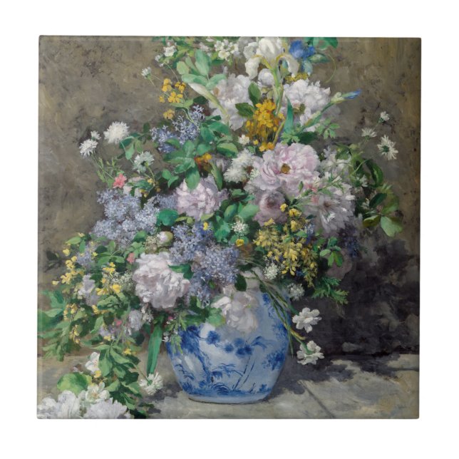 Pierre-Auguste Renoir - Spring Bouquet Ceramic Tile (Front)