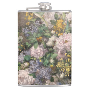 Pierre-Auguste Renoir Spring Bouquet Hip Flask