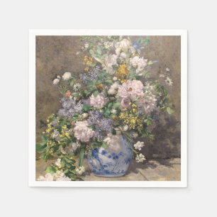 Pierre-Auguste Renoir Spring Bouquet Napkin