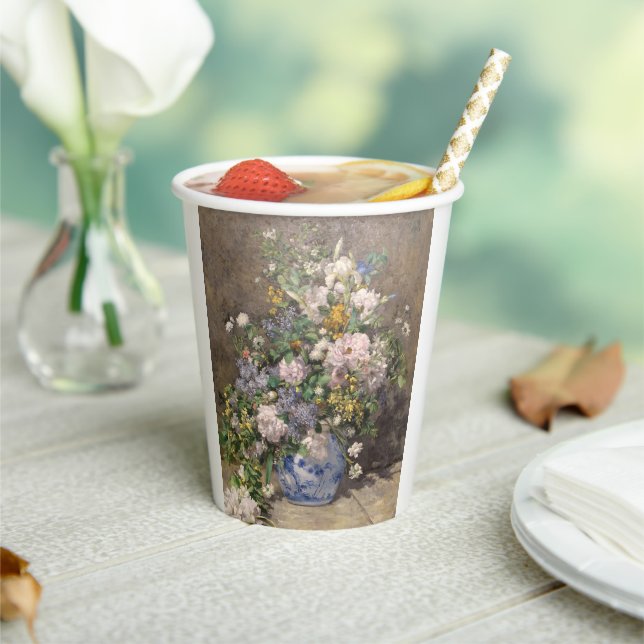 Pierre-Auguste Renoir Spring Bouquet     Paper Cups (Insitu)