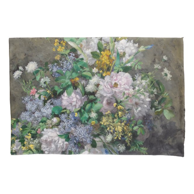 Pierre-Auguste Renoir - Spring Bouquet Pillowcase (Front)