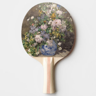 Pierre-Auguste Renoir Spring Bouquet Ping Pong Paddle