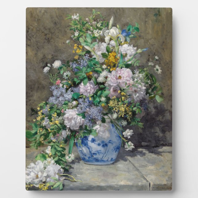 Pierre-Auguste Renoir - Spring Bouquet Plaque (Front)