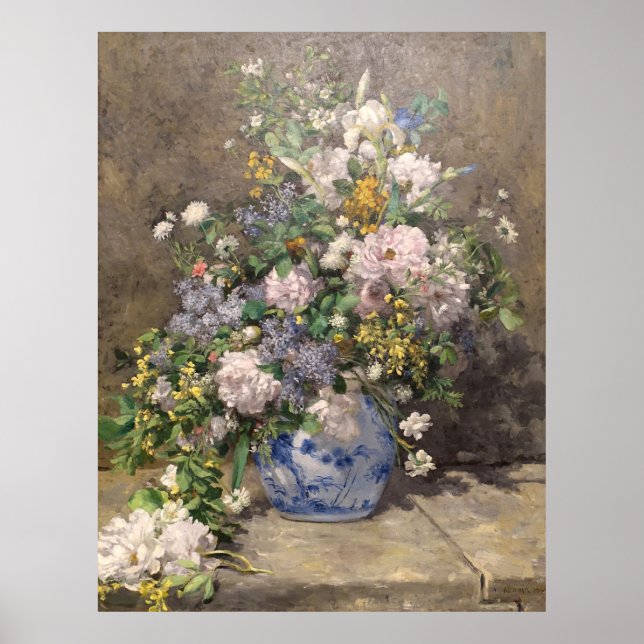 Pierre-Auguste Renoir Spring Bouquet  Poster (Front)