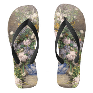 Pierre-Auguste Renoir Spring Bouquet Thongs