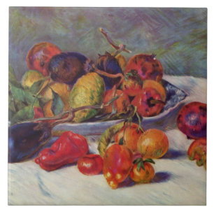 Pierre Auguste Renoir Still Life with Fruit Ceramic Tile