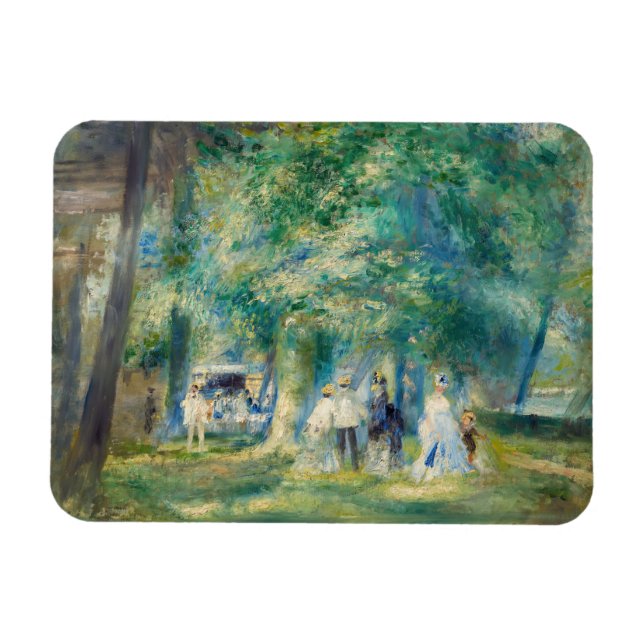 Pierre-Auguste Renoir - The Party at Saint-Cloud Magnet (Horizontal)