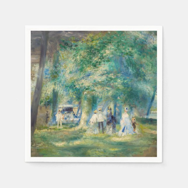 Pierre-Auguste Renoir - The Party at Saint-Cloud Napkin (Front)